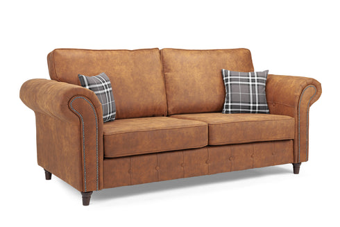 Elena Sofa Tan 3 Seater